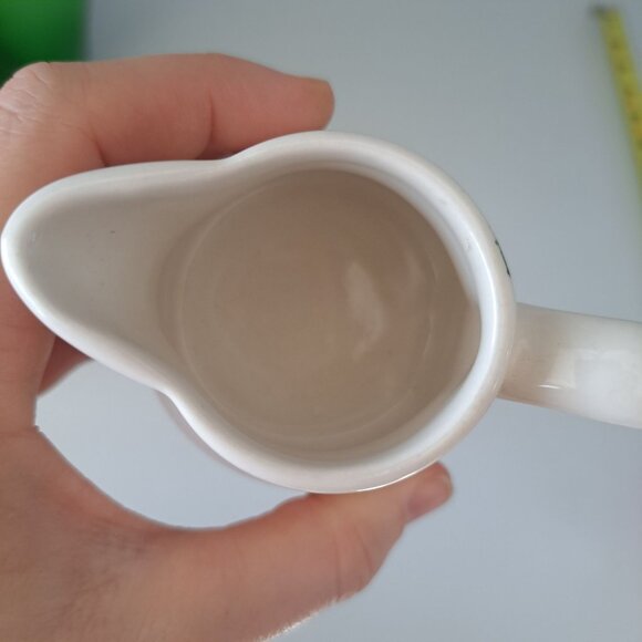 Syracuse China Syralite Creamer Pitcher With Orange Stripe Design - Picture 12 of 13